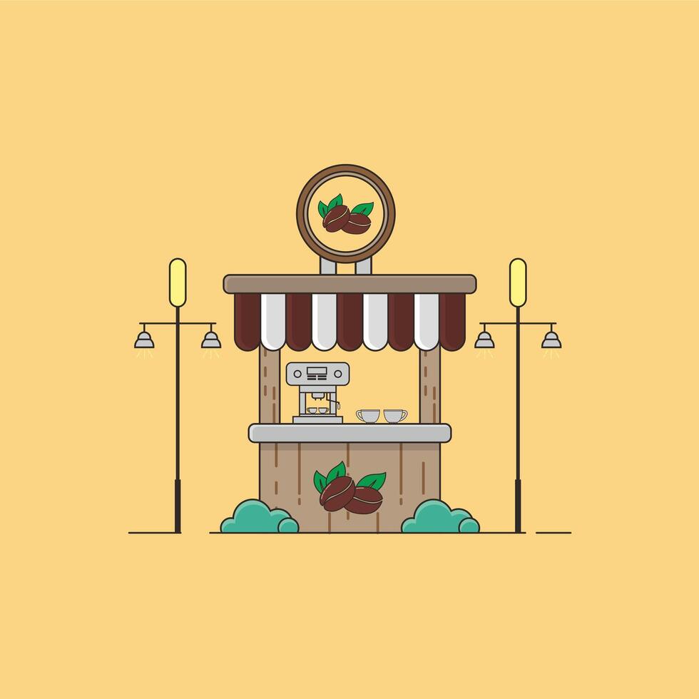 a store with a sign that says fresh fruit and vegetables. vector