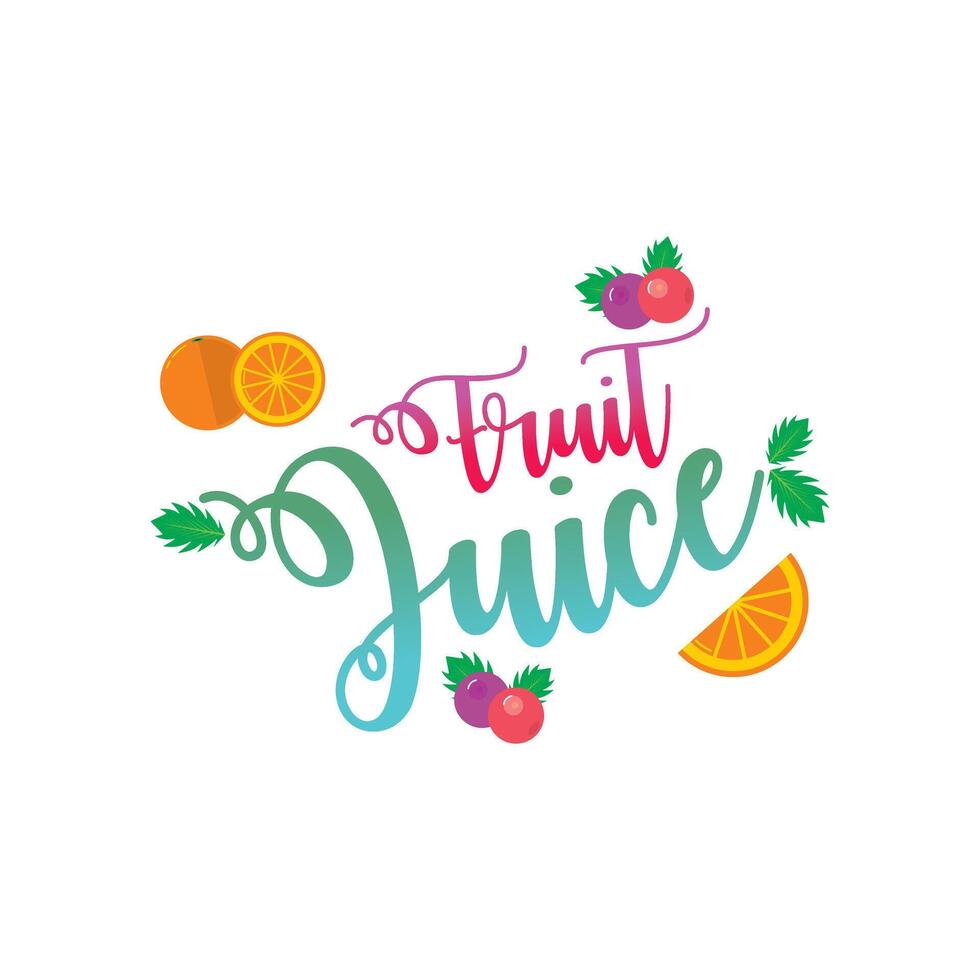 Fruit juice logo design vector