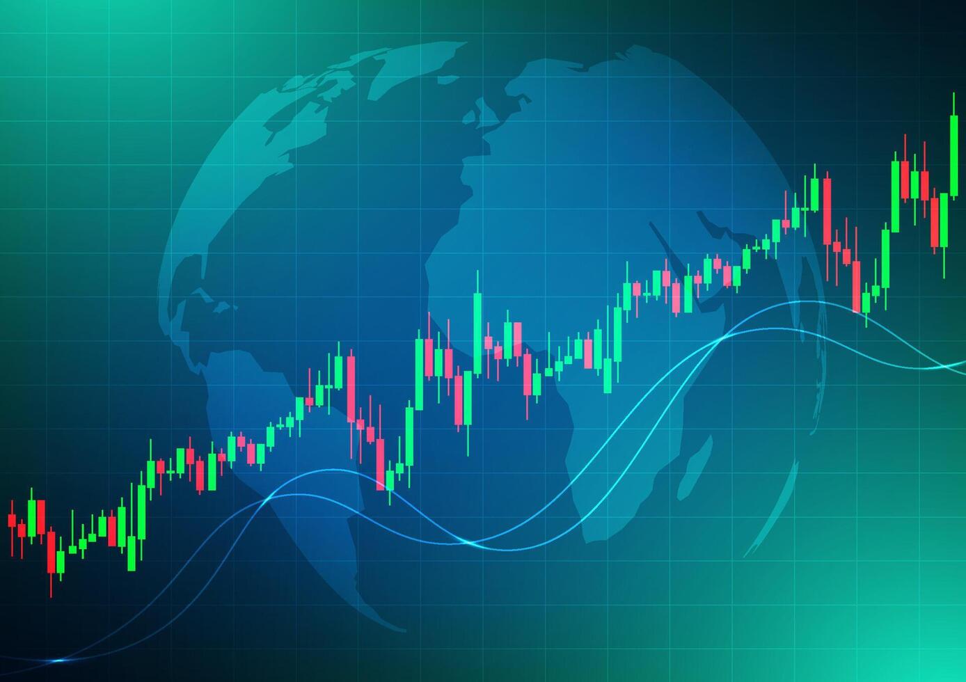 Business financial graph background. Stock forex market investment Up and Down concept. Design for chart forex grapheconomy finance and technology. vector