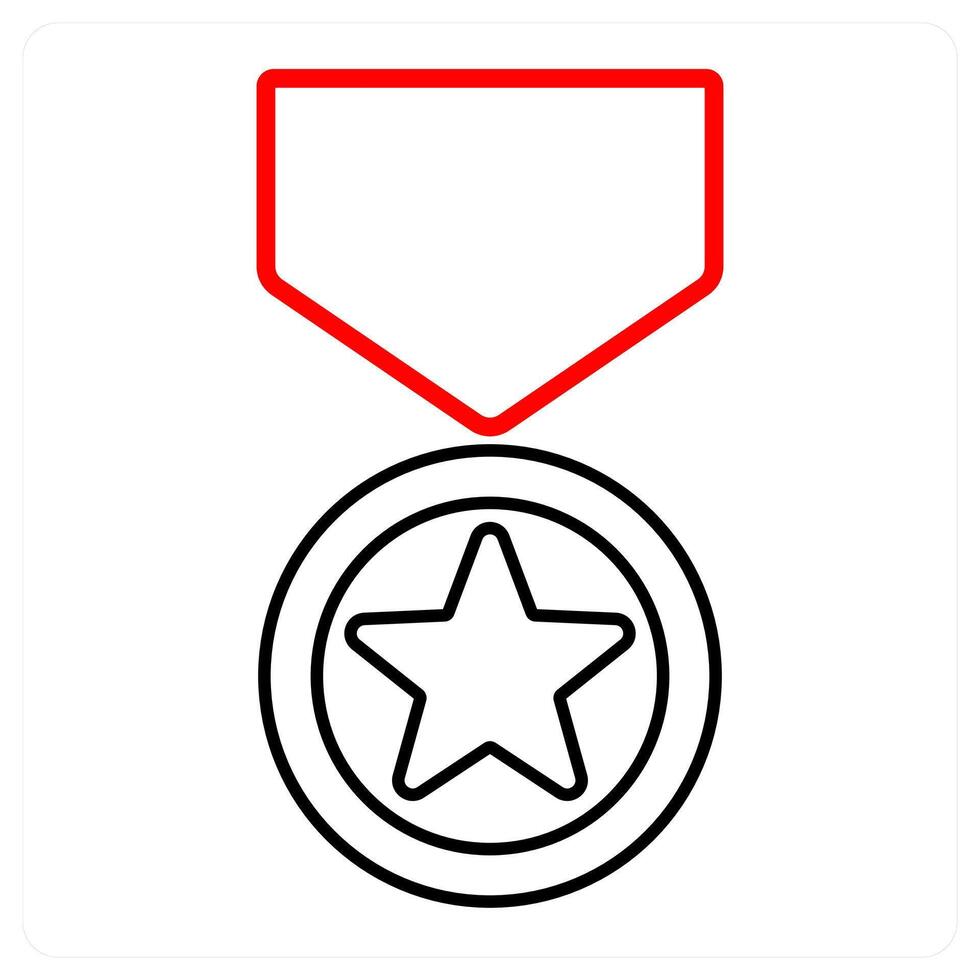 medal and aim icon concept vector