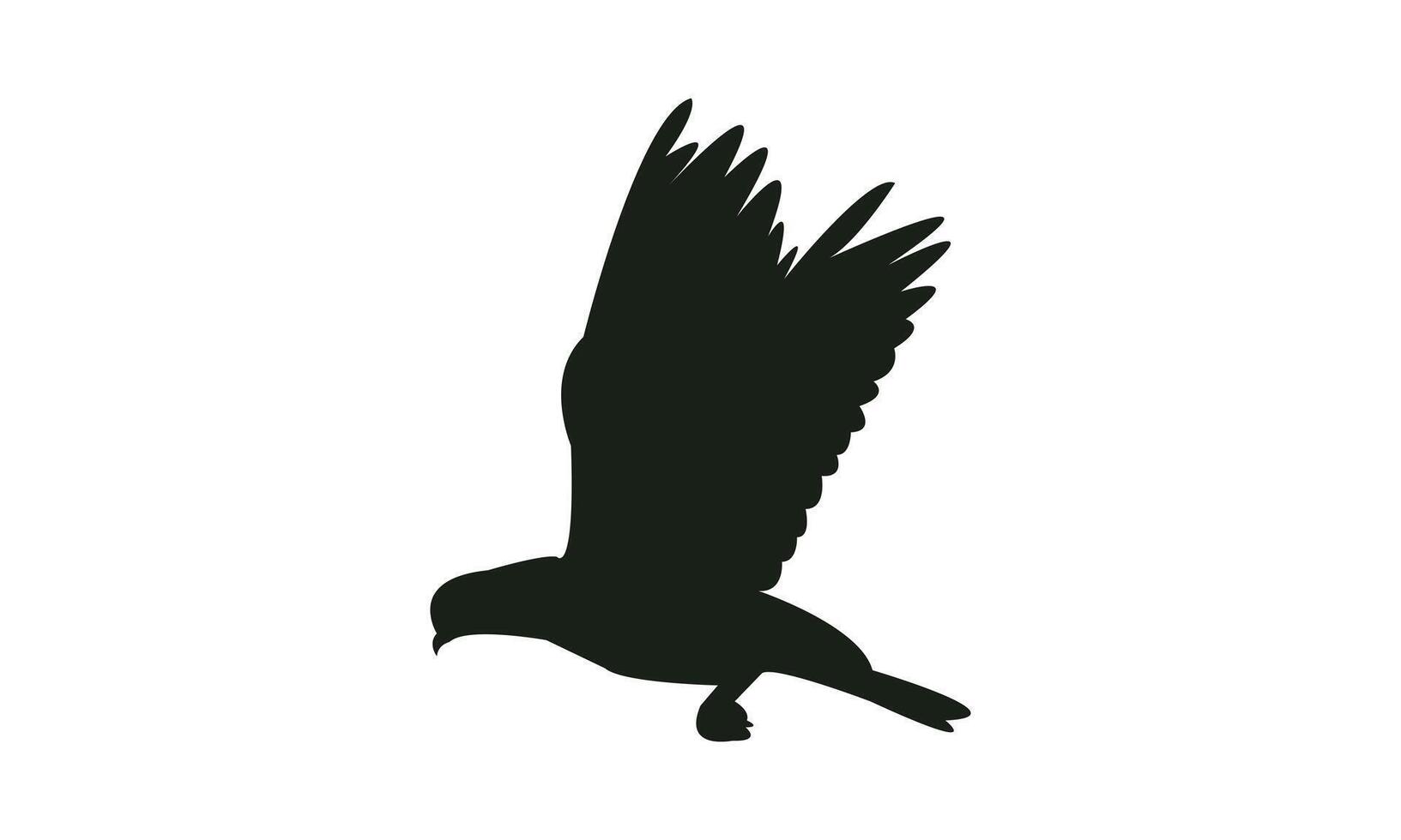 Flying Dove Silhouette Design And Illustration. vector