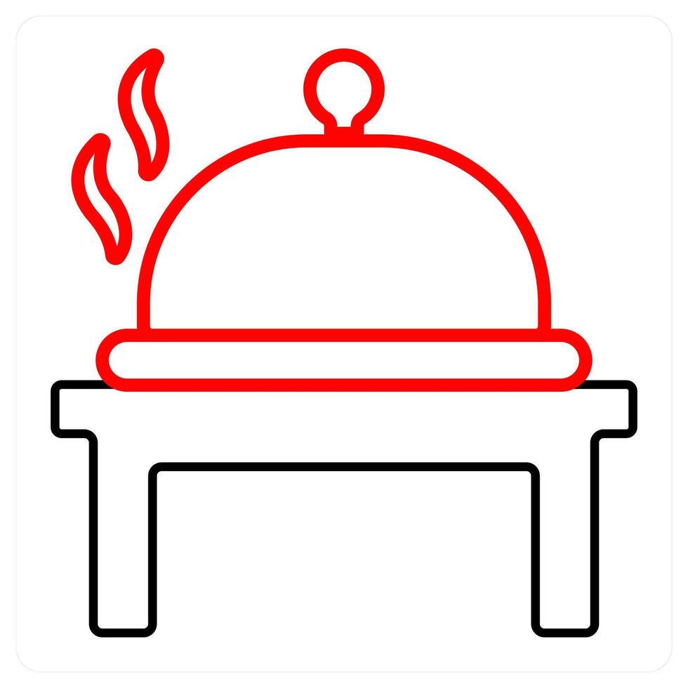 Cook and meal icon concept vector