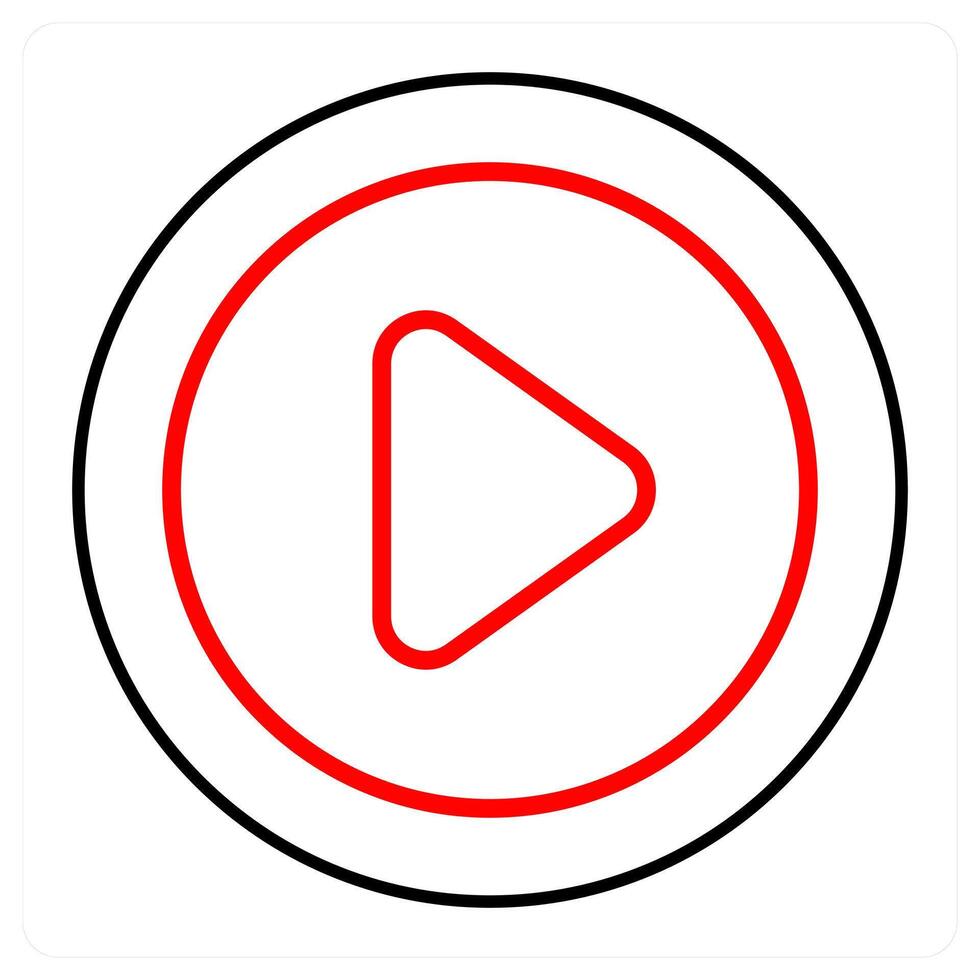 play and button icon concept vector