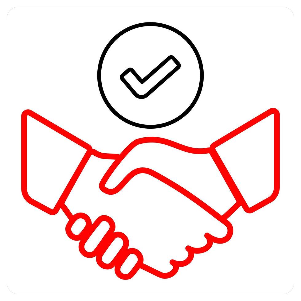 partnership and deal icon concept vector