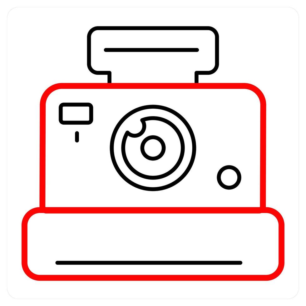 camera and picture icon concept vector