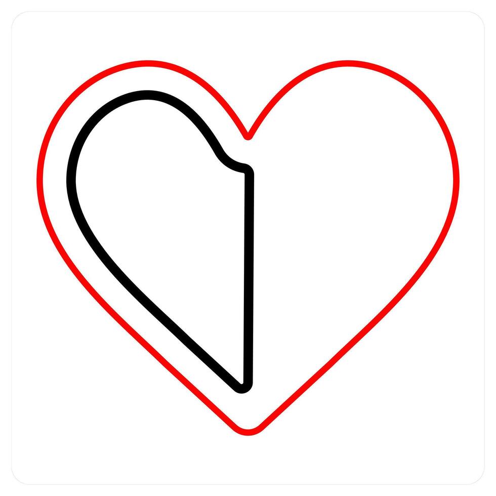 care and heart icon concept vector