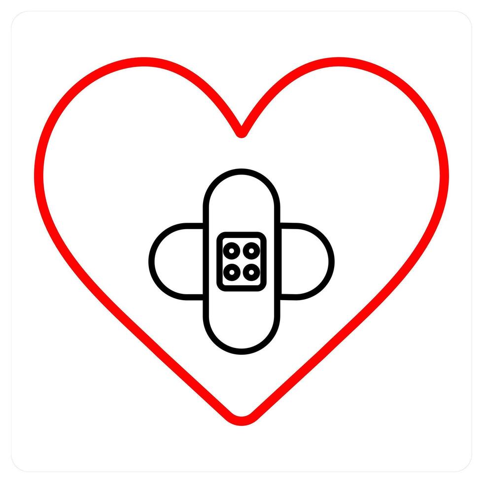 Heart care and health icon concept vector
