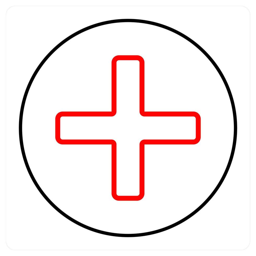 add and cross icon concept vector