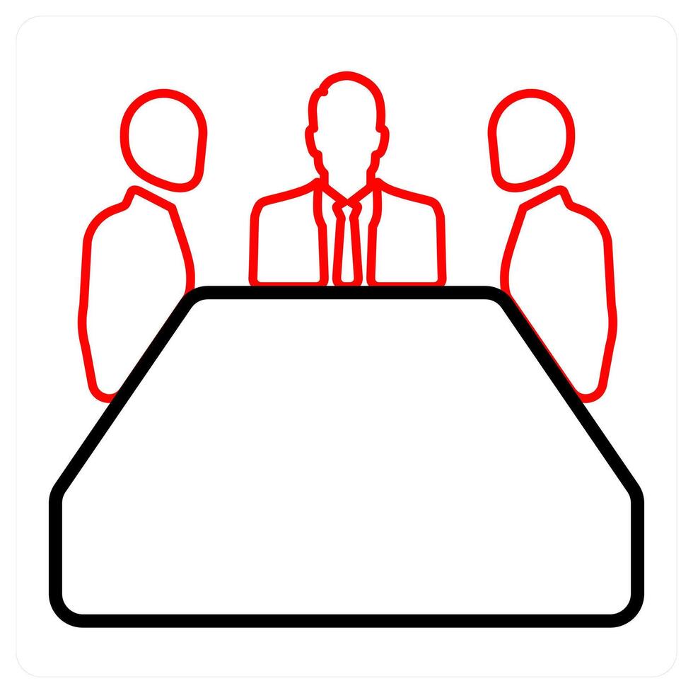 meeting and office icon concept vector