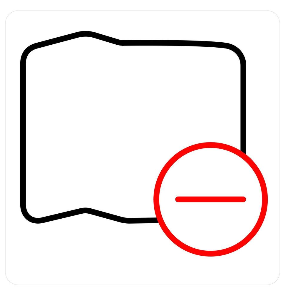Map and pin icon concept vector
