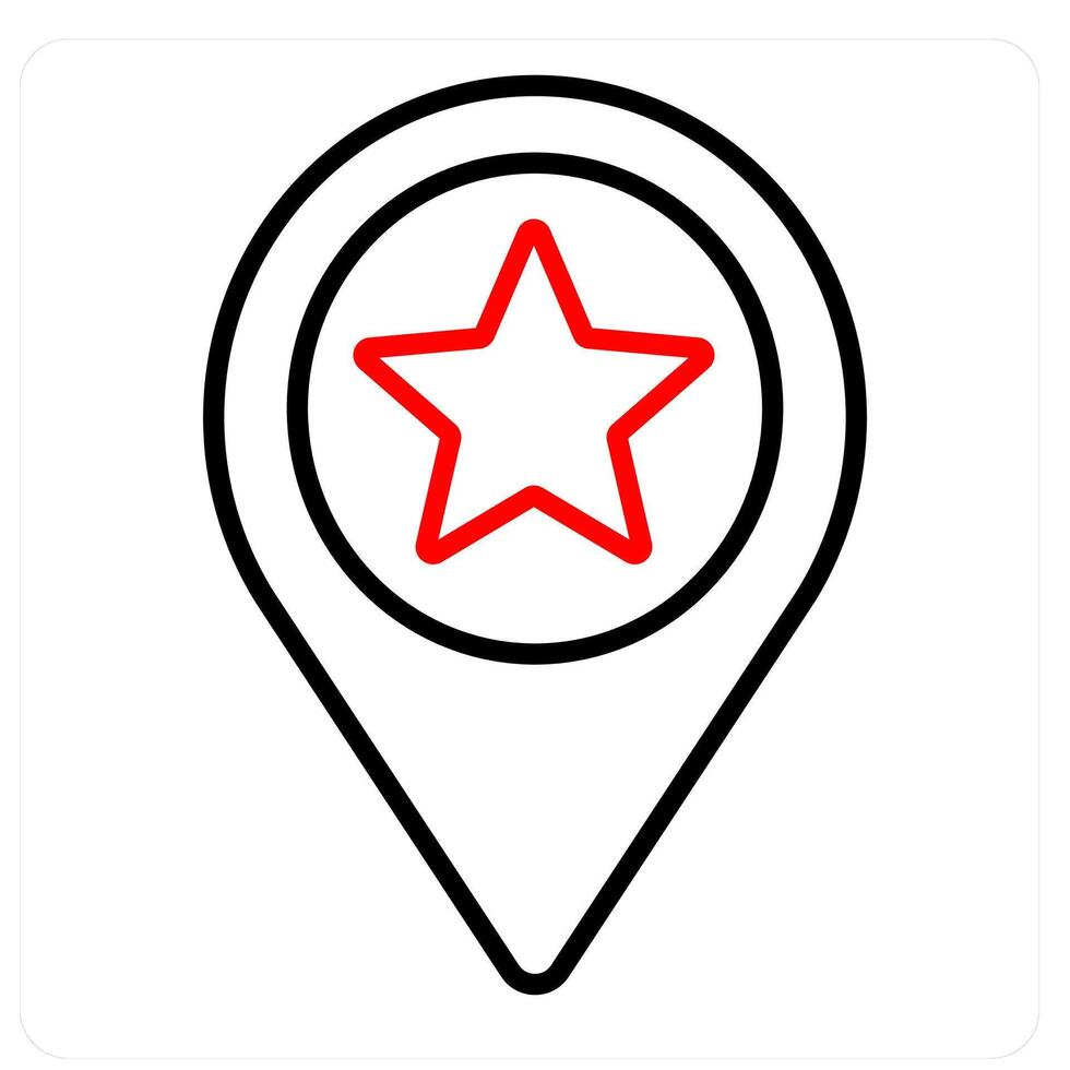 Location and pointer icon concept vector