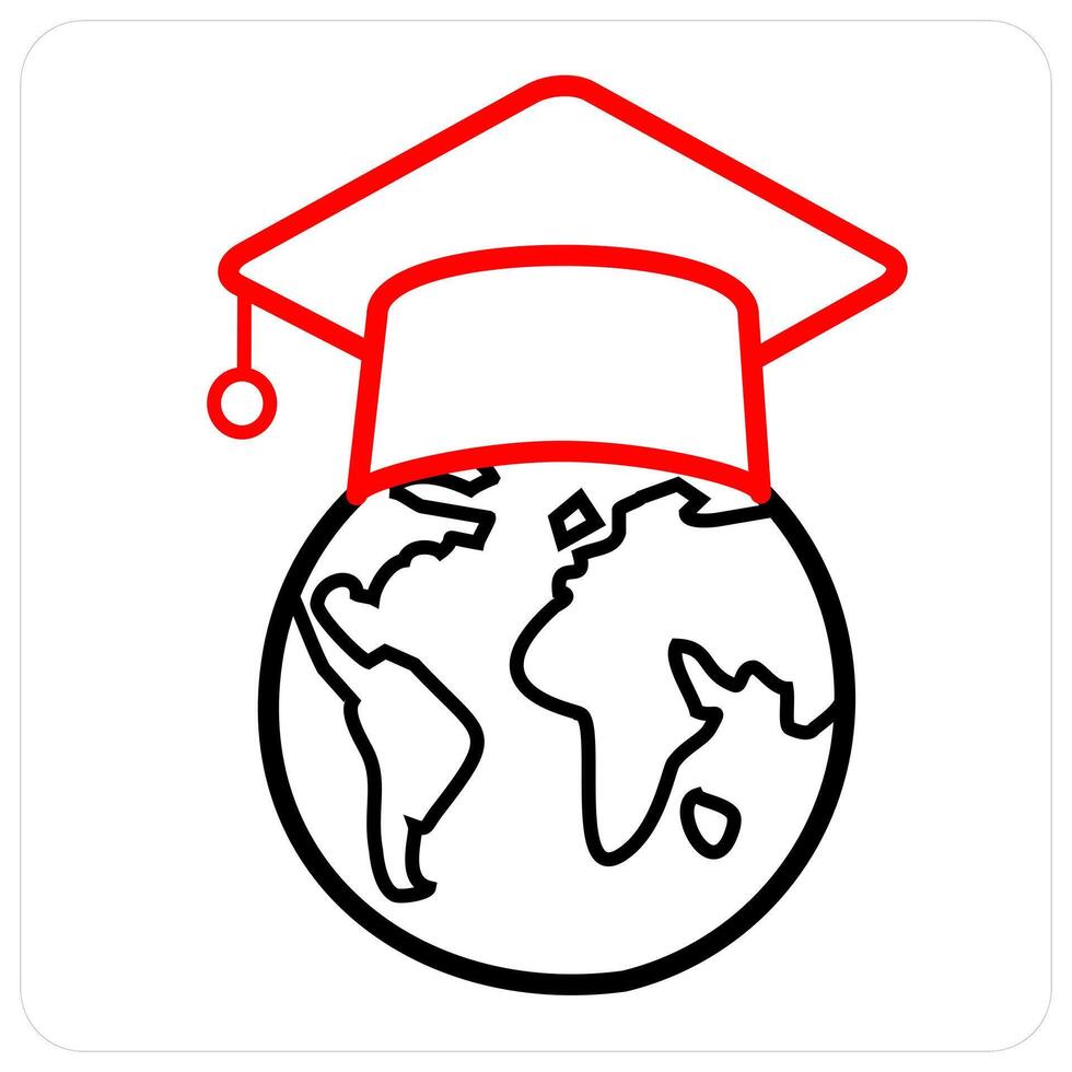 Distance learning and education icon concept vector