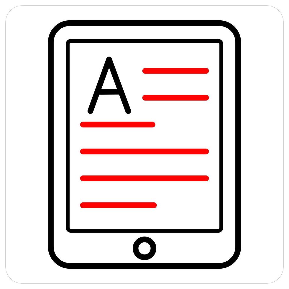 Article and education icon concept vector