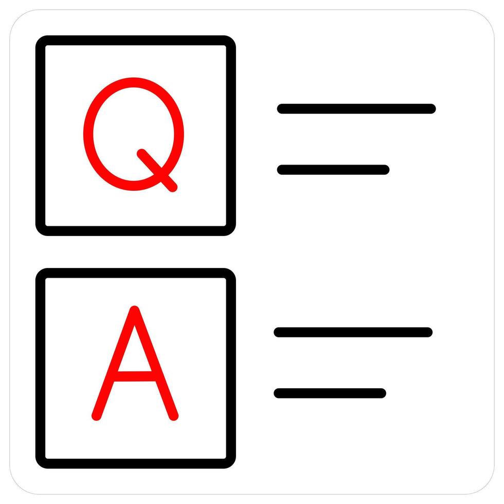 Questionnaire and education icon concept vector