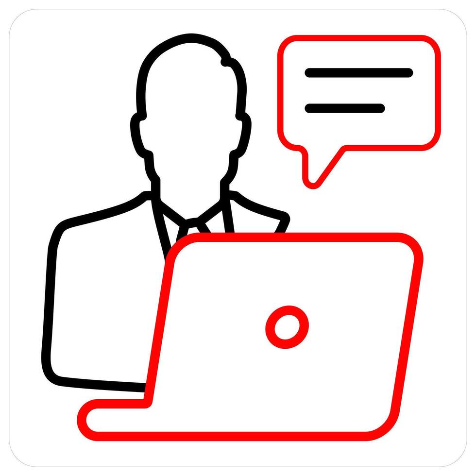 Online Study and education icon concept vector