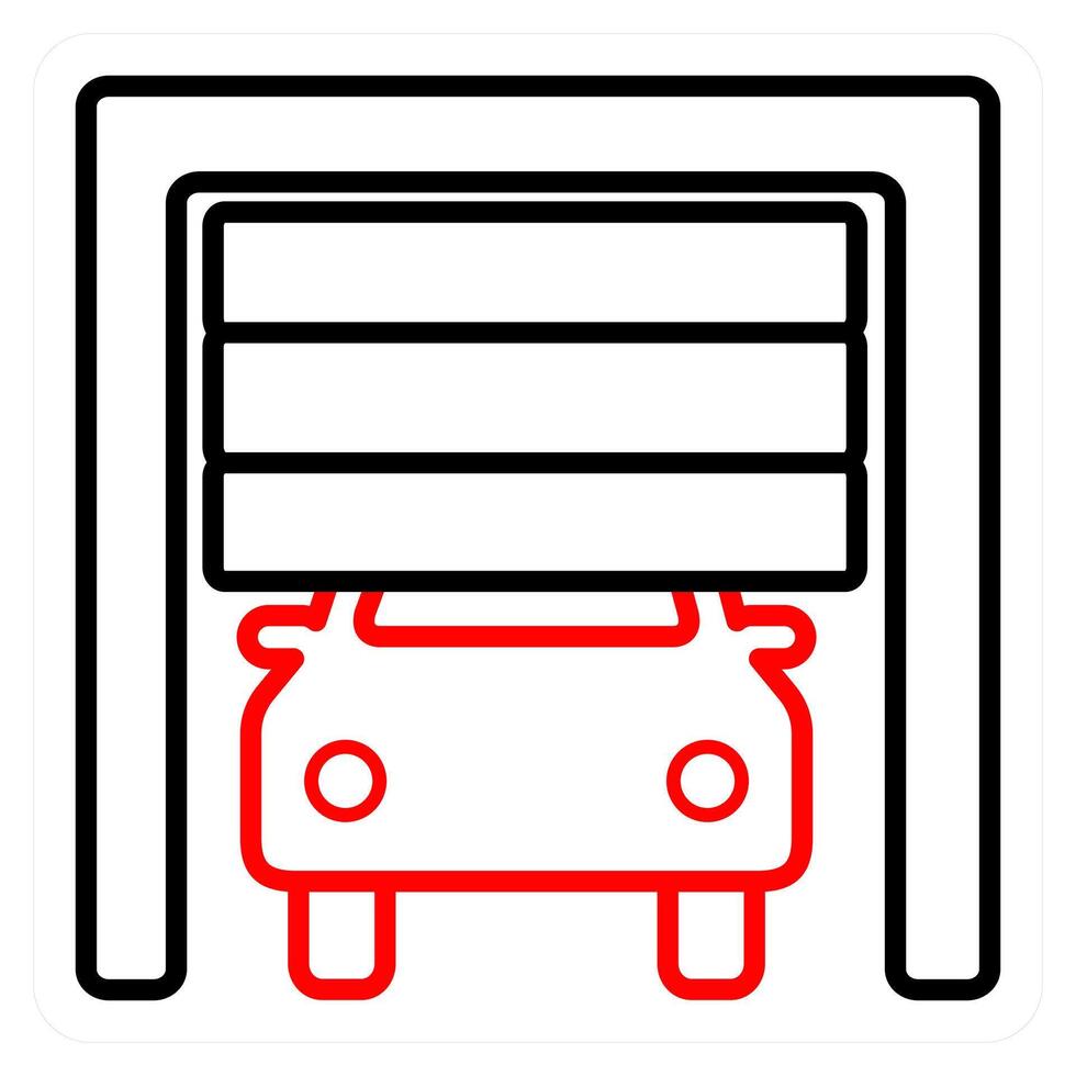 Garage and truck icon concept vector