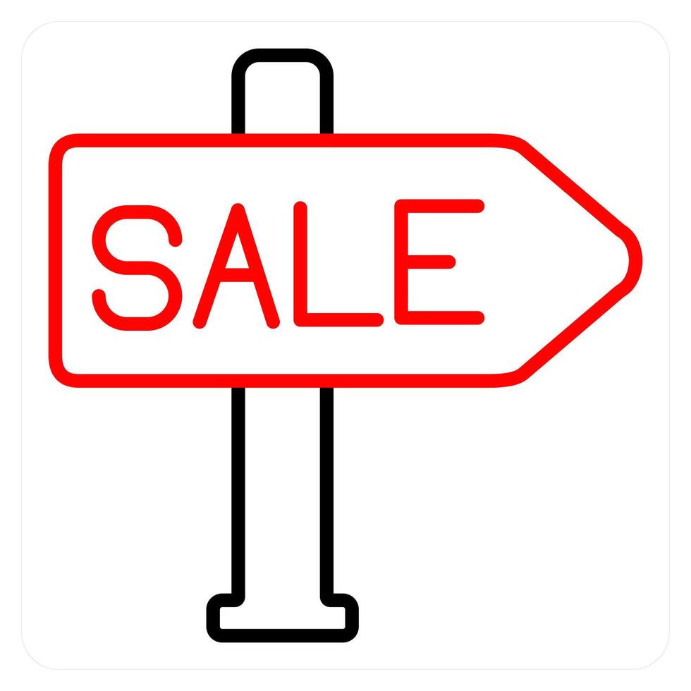 For Sale and signboard icon concept vector