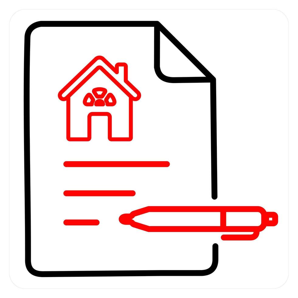 contract and job contract icon concept vector
