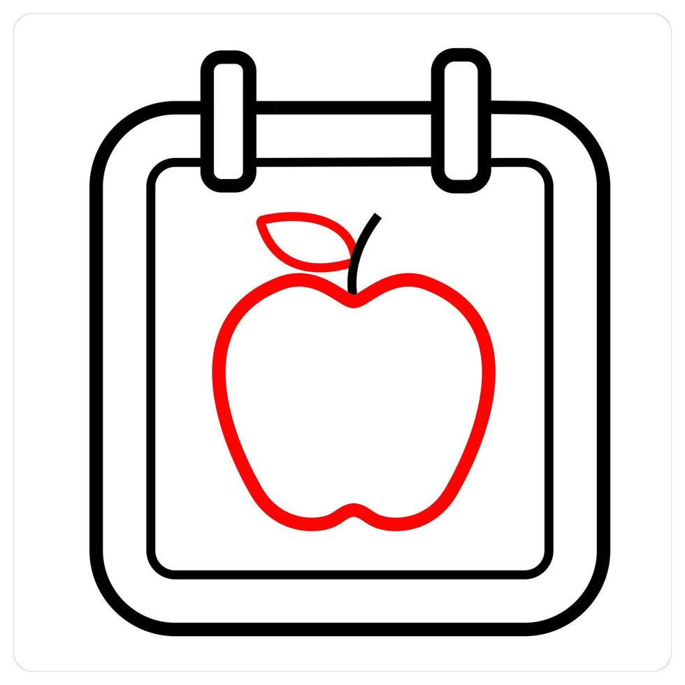 Schedule and day icon concept vector