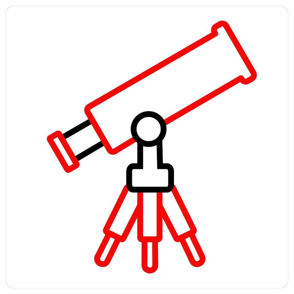 Telescope and spyglass icon concept vector