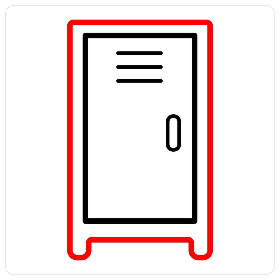 Locker and closet icon concept vector