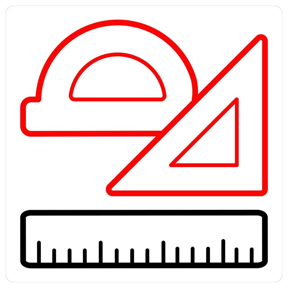 Stationary and math icon concept vector