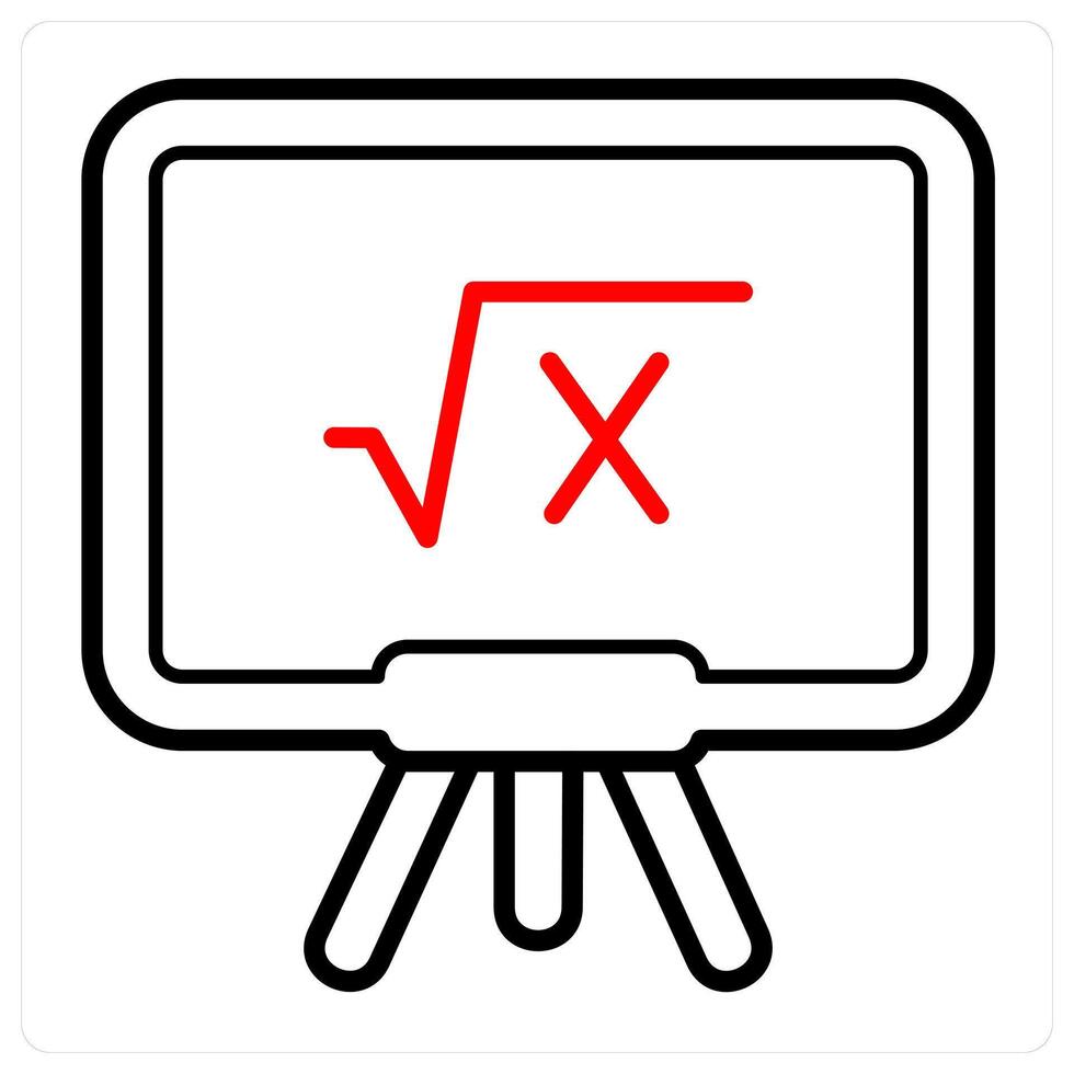 Mathematics and math icon concept vector