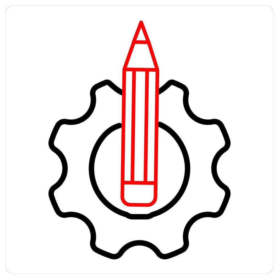 Write and note icon concept vector