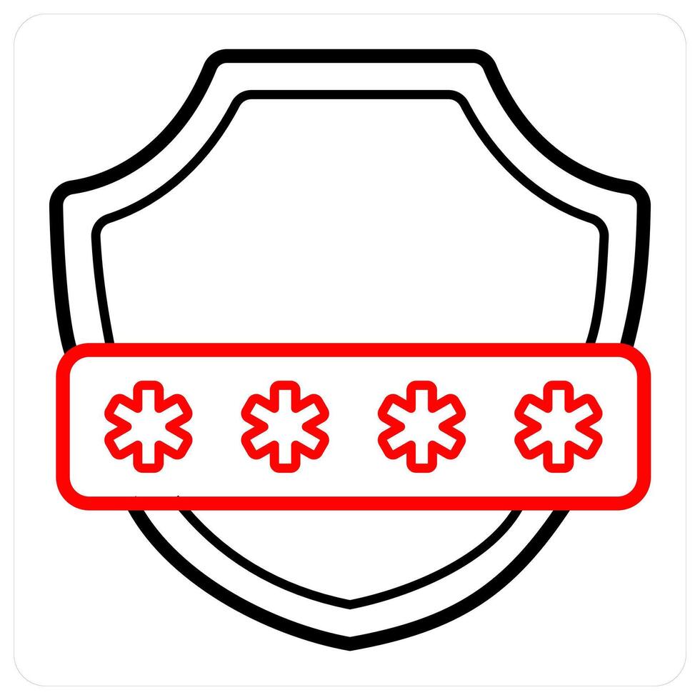 Password and safety icon concept vector