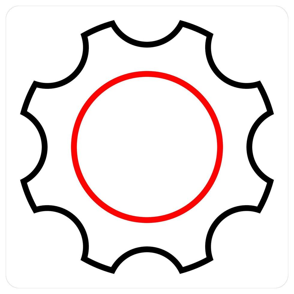 Gear and hear icon concept vector