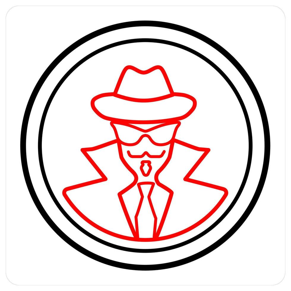 Hacker and spy icon concept vector