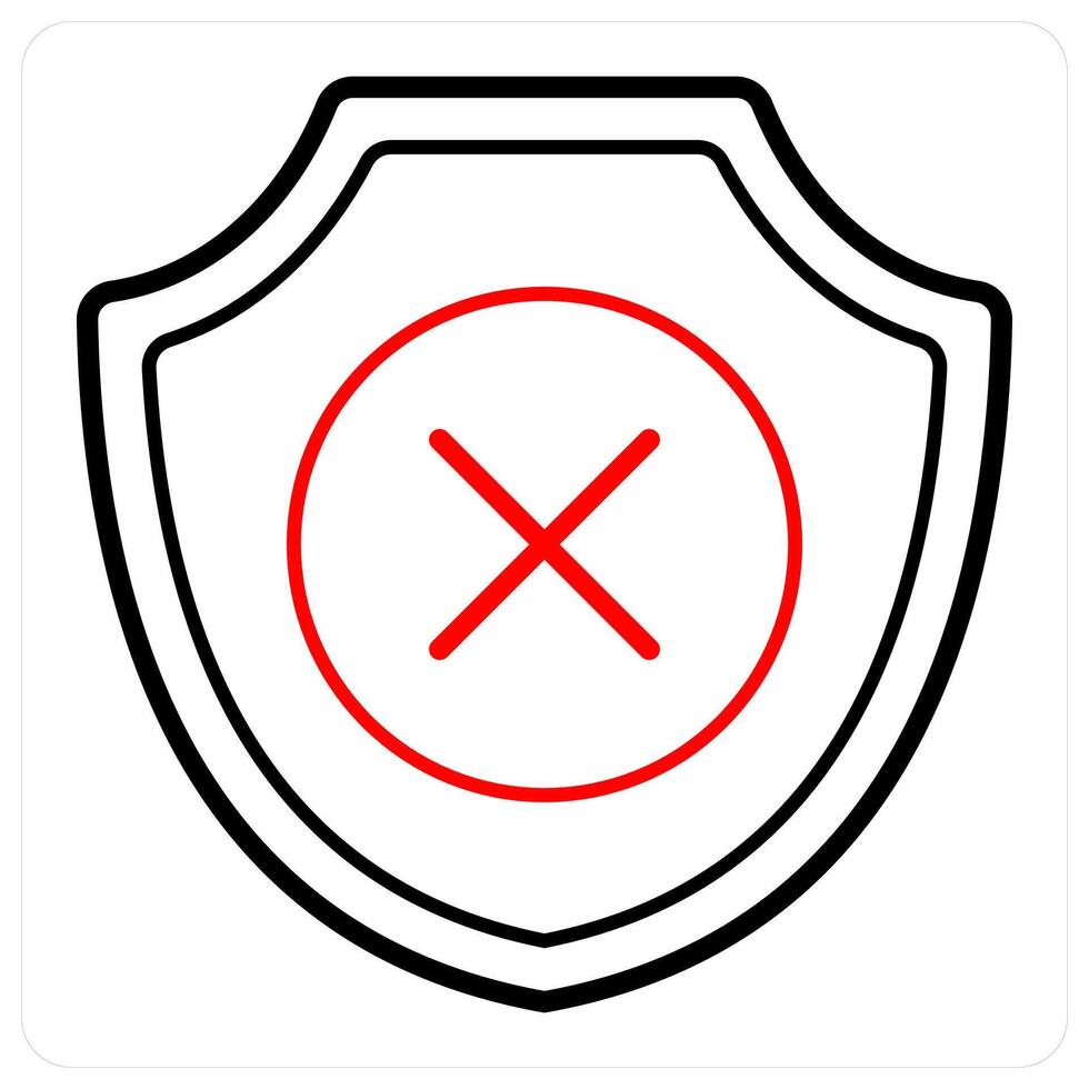 Warning and secure icon concept vector