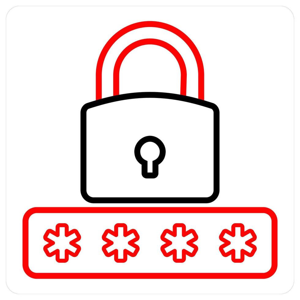 Login and outline icon concept vector
