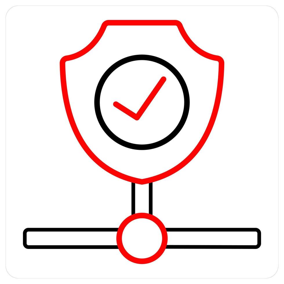 Firewall Security and firewall icon concept vector