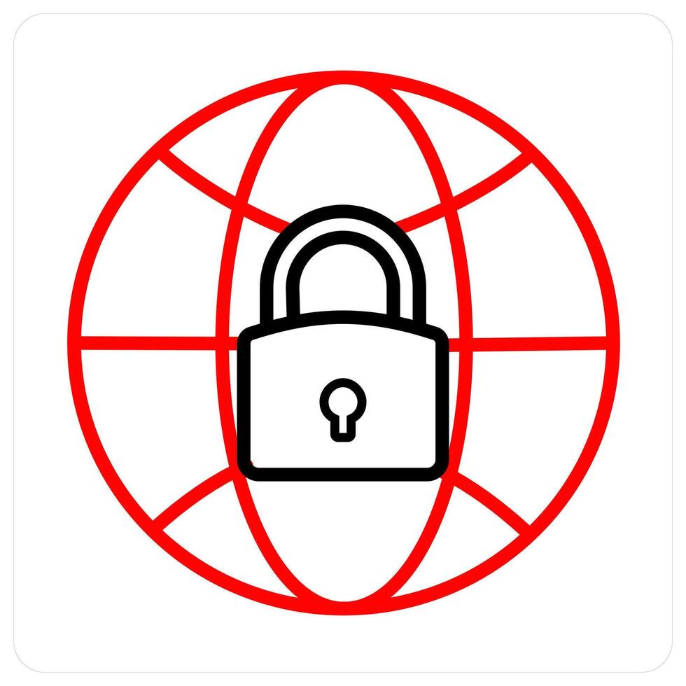 Secured Web and shield icon concept vector