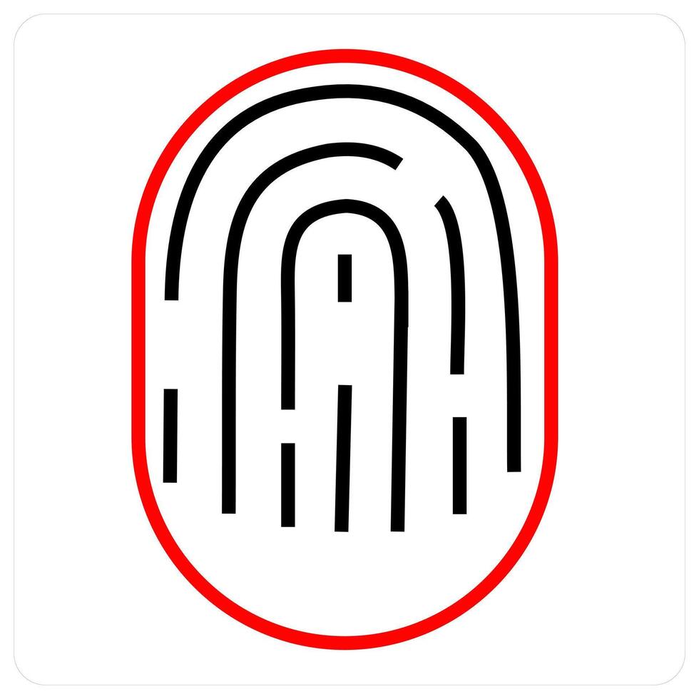 Fingerprint and print icon concept vector