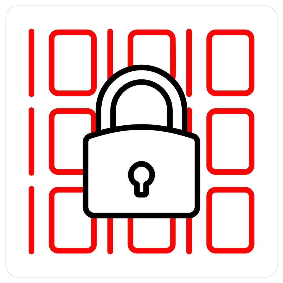 Data Security and network icon concept vector