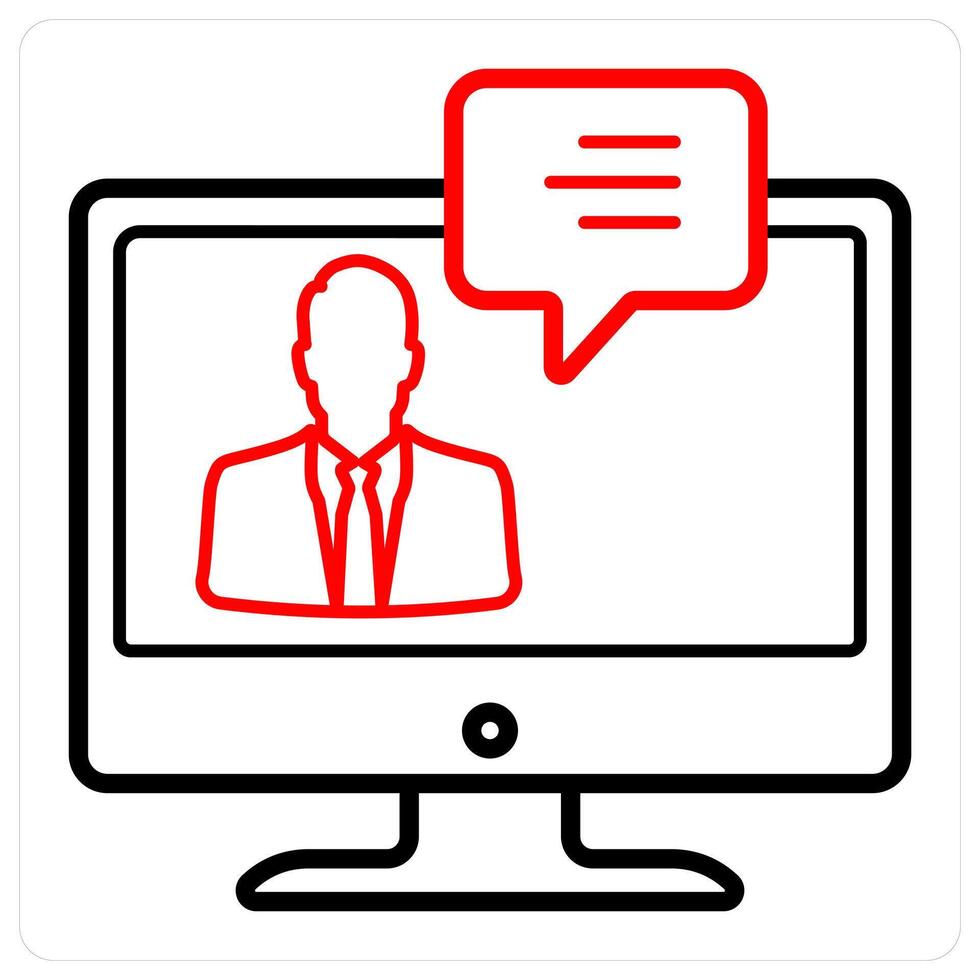 blogger and article icon concept vector