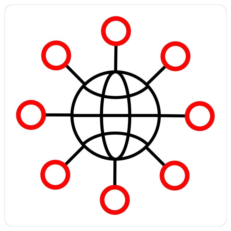 share link and network icon concept vector