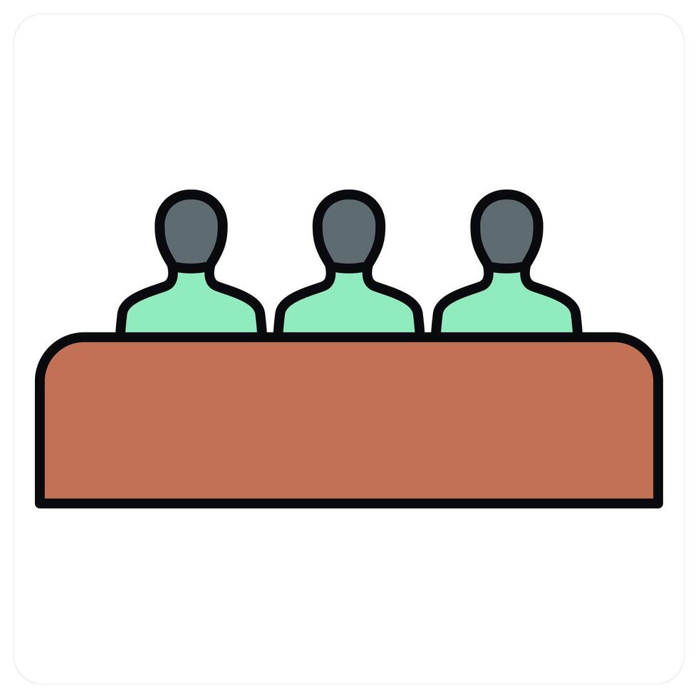 Meeting and meeting icon concept vector