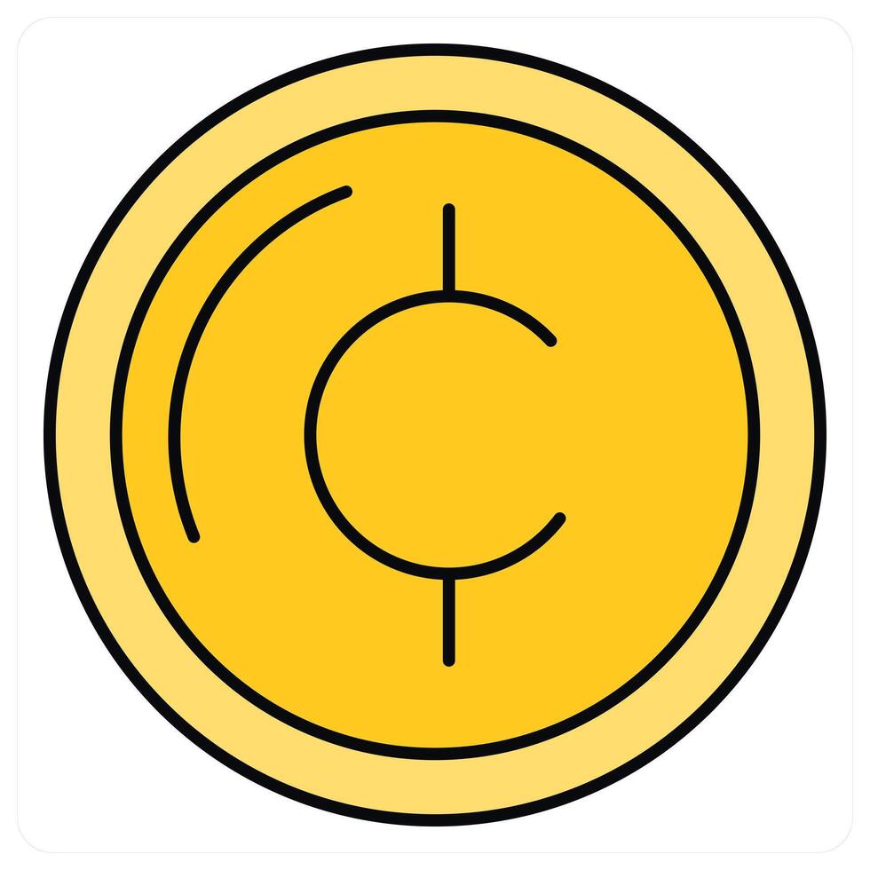 Cent and cent sign icon concept vector