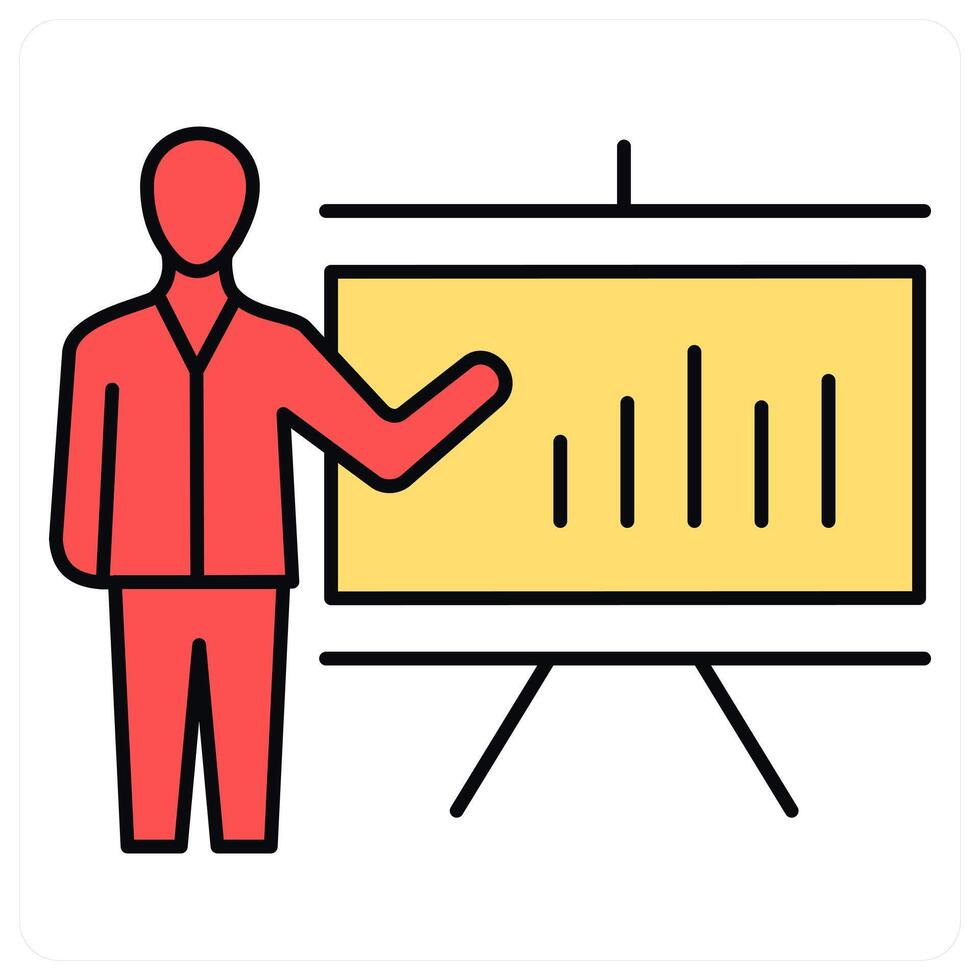 Business Growth and chart icon concept vector