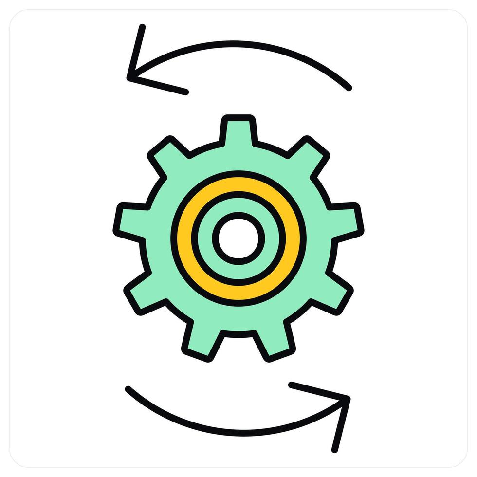 Configuration and setting icon concept vector