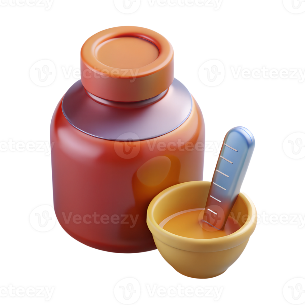 3D Cough Syrup png