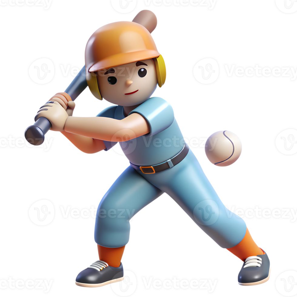 A cartoon boy is holding a baseball bat png