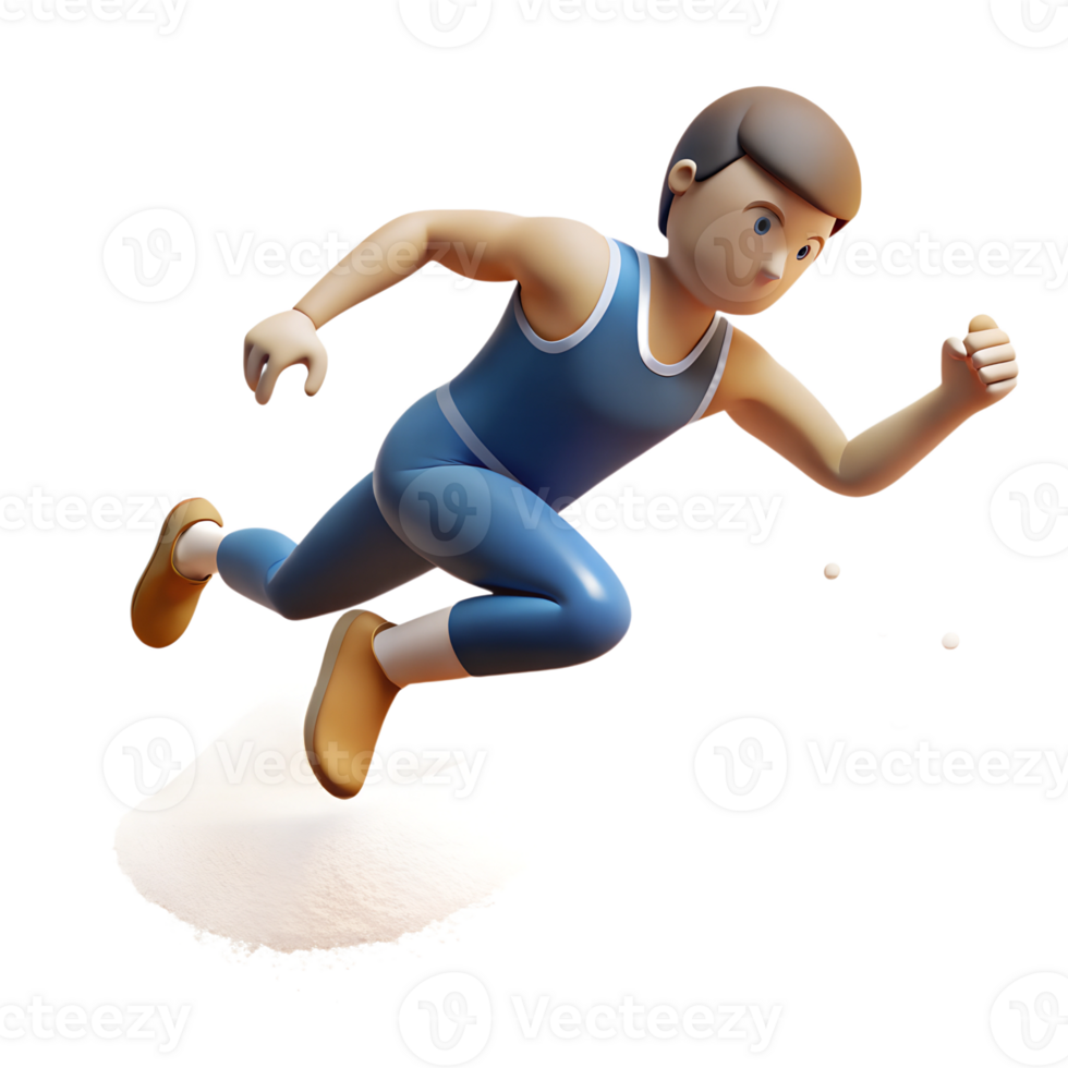 3D Man Running png