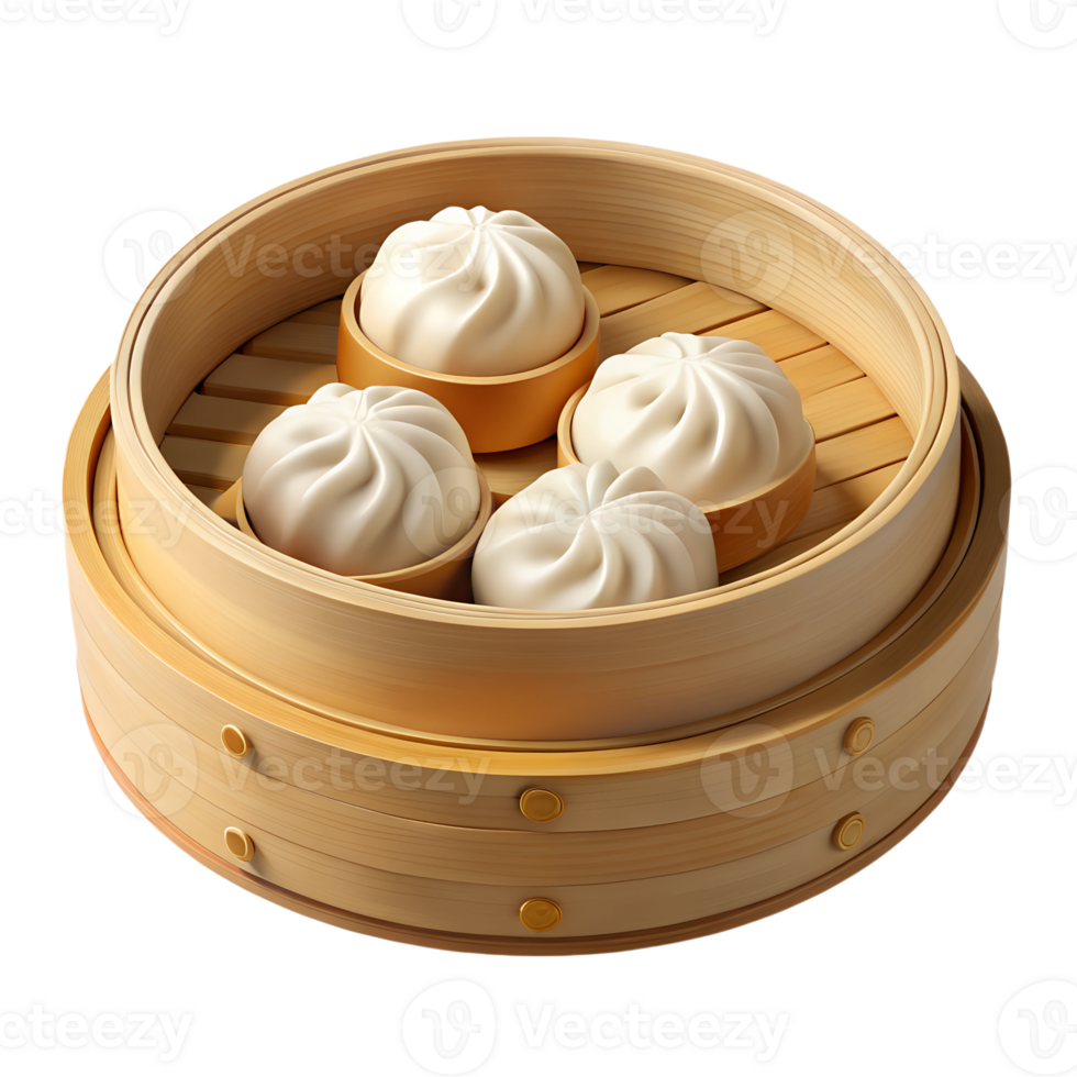 3D Dimsum steamed png