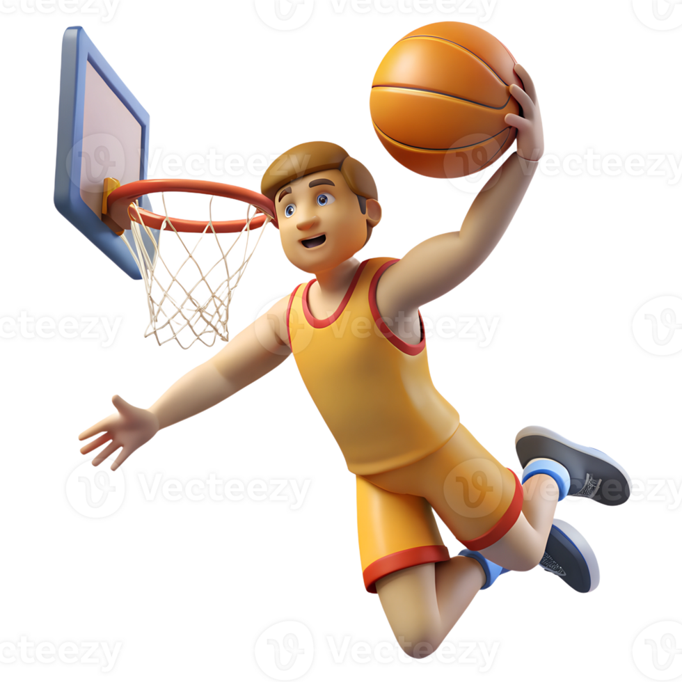 3D Basket Dunker png