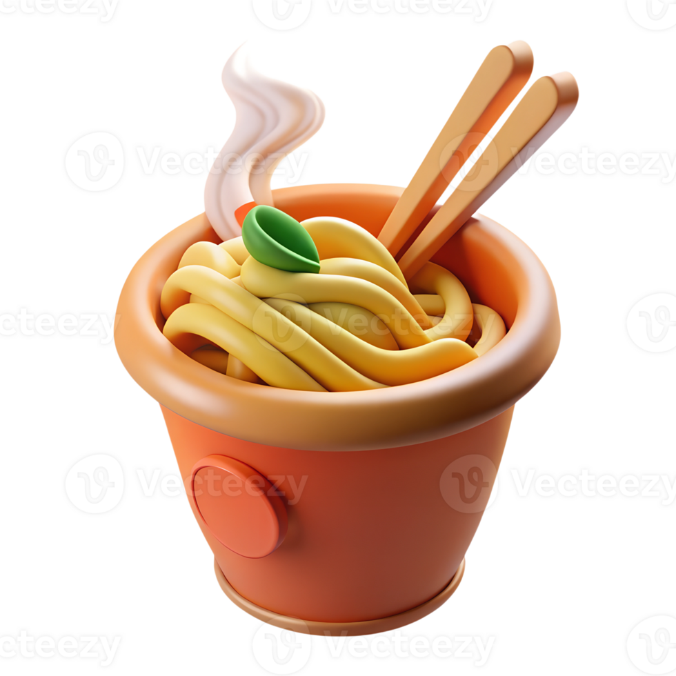A bowl of noodles with chopsticks in it png
