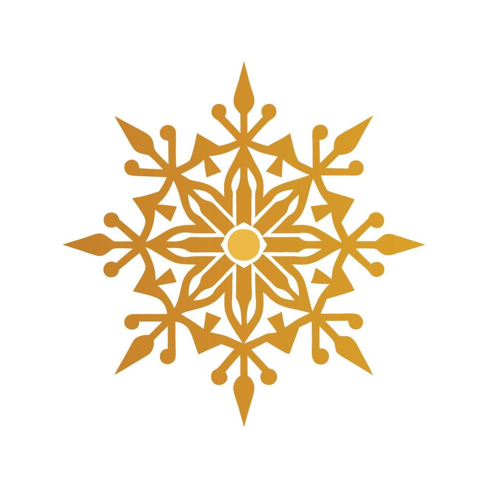 Snowflake Jewelry - Delicate White Crystal Design for Winter Holiday Decor, Elegant and Intricate Art vector